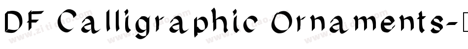DF Calligraphic Ornaments字体转换